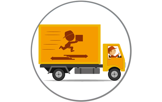 專業(yè)送貨車隊,保障及時出貨